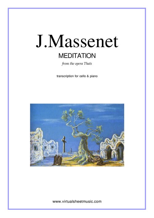 Massenet Meditation De Thais Cello Y Piano