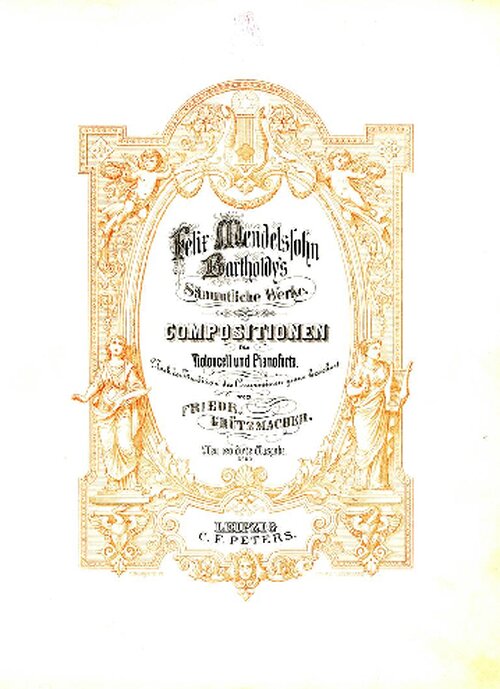 Mendelssohn Works For Cello & Piano (piano Part)