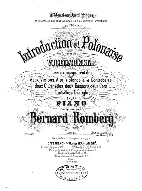Romberg Intro&polonaise Op1 76