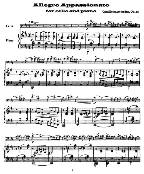 Saint Saens Allegro App Cello Pianoa