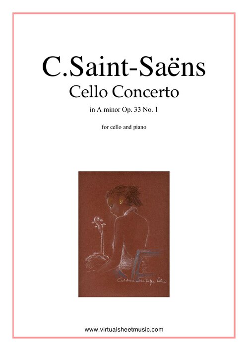 Saint Saens Cello Concerto La Menor Partes De Cello Y De Piano