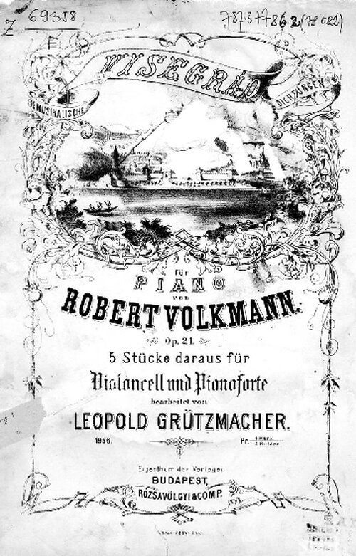 Volkmann Op 21 Five Pieces From Visegrad For Cello And Piano