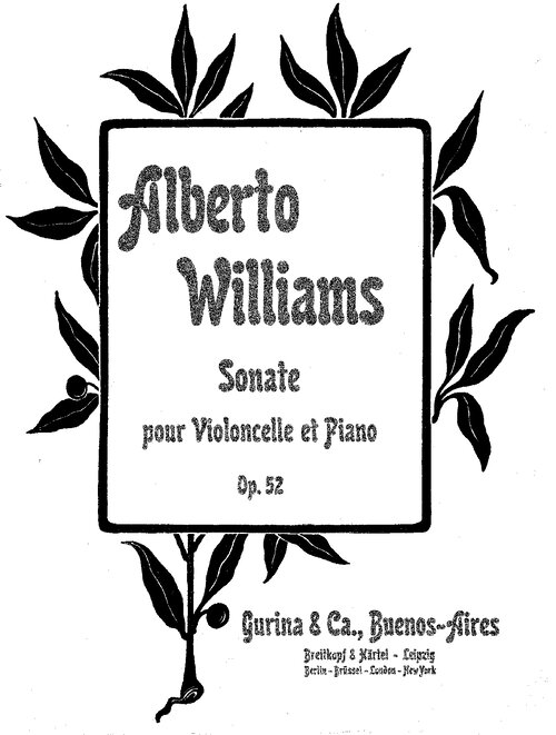 Williams Cello Sonata Op 52 Piano Part