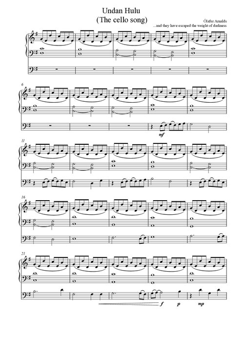 Undan Hulu The Cello Song