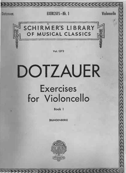 Dotzauer 113 Estudios Vol 1 (exercises 1 34]