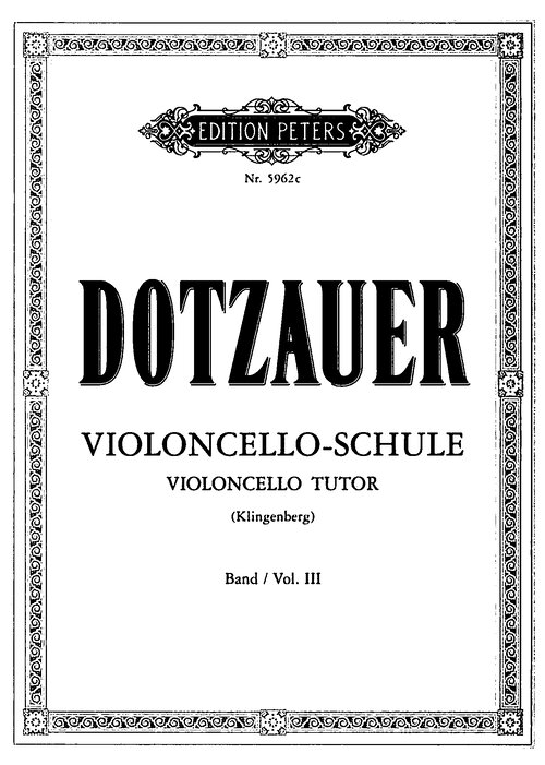 Dotzauer Violoncello Method Vol 03