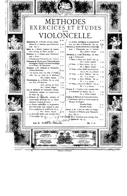 Cossmann Etudes For Cello