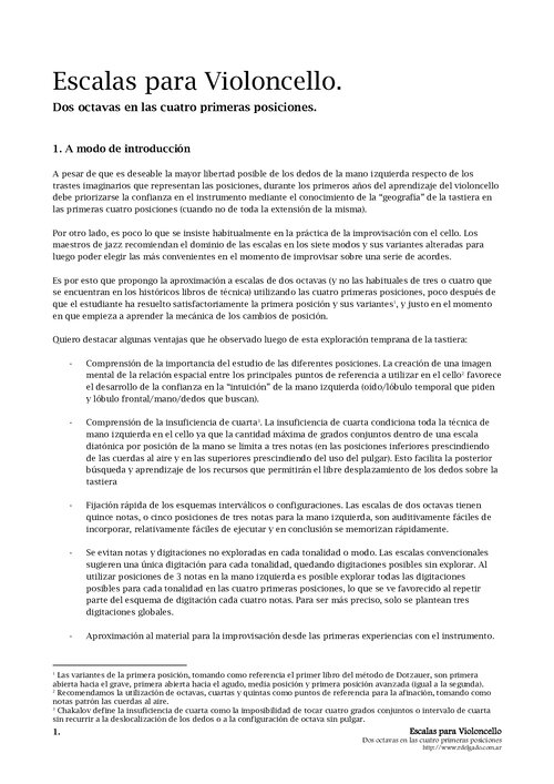 Escalas 2 Octavas 4 Primeras Posiciones
