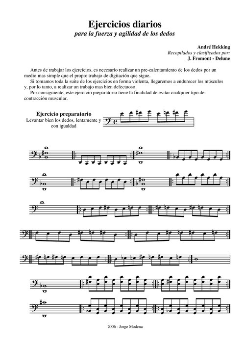 Hekking Ejercicios Diarios