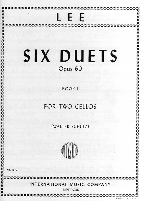Lee Six Duets Opus 60 1