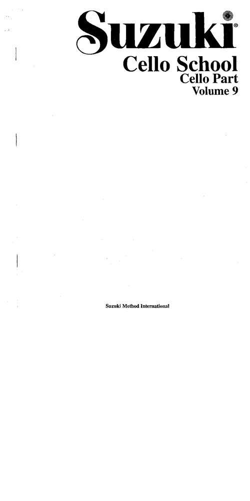 Cello School Cello Part Volume 9