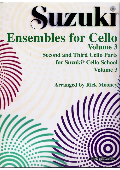 Suzuki Ensembles For Cello Volume3