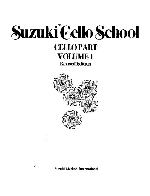 Suzuki Violoncello Vol 1
