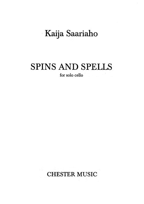 Saariaho, Kaija Spins & Spells For Solo Cello (sheet Music)