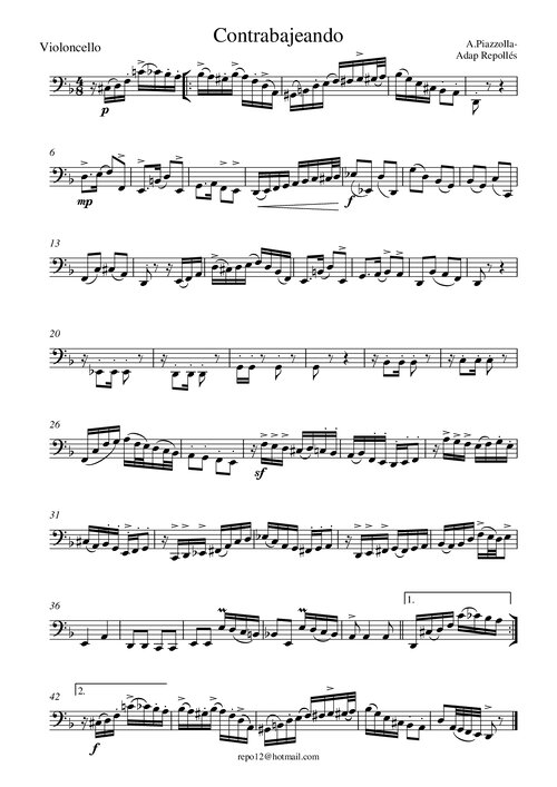 Contrabajeando Violoncello
