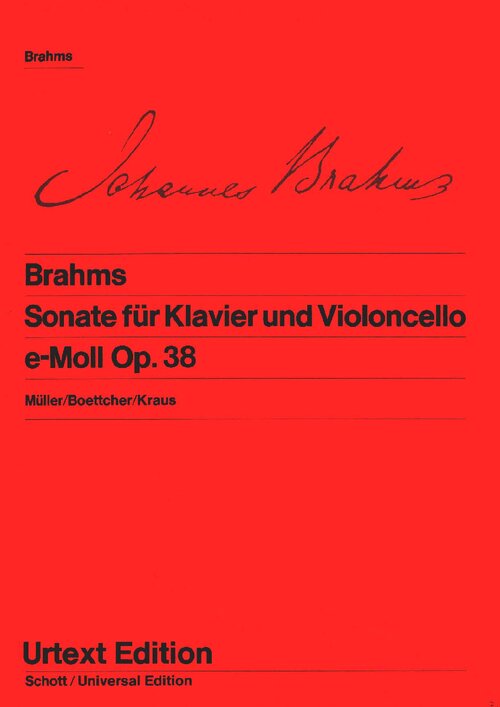 Brahms Op 38 Sonata For Cello And Piano No 1