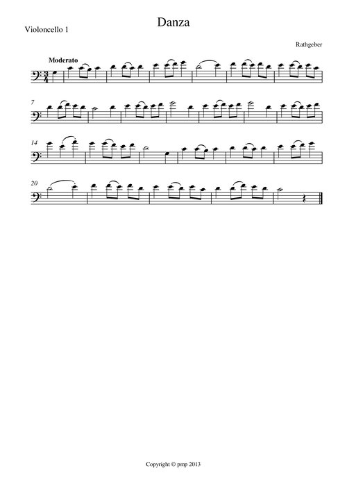 Danza Rathgeber Violoncello 1
