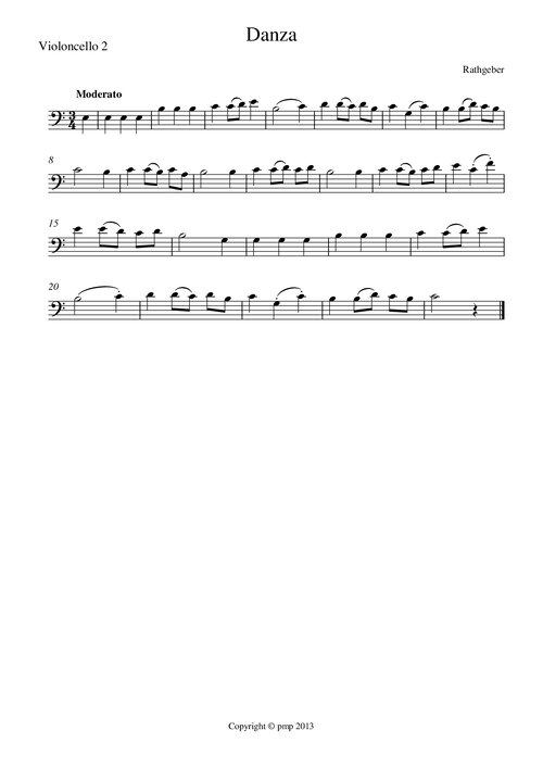 Danza Rathgeber Violoncello 2