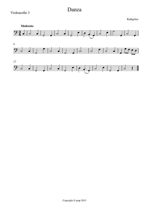 Danza Rathgeber Violoncello 3