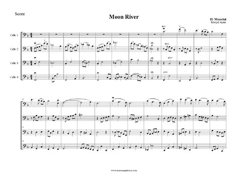 Moon River 4 Cellos