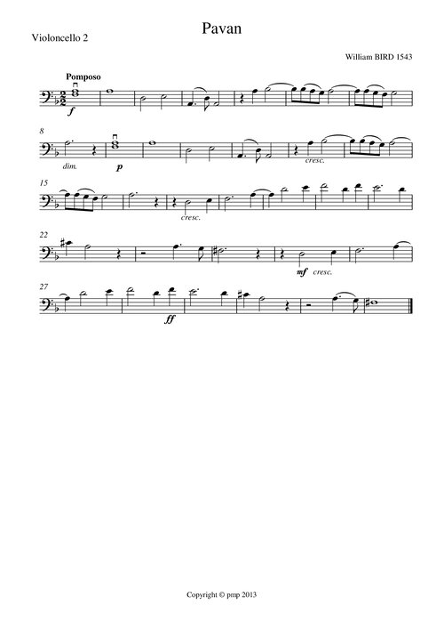 Pavan Violoncello 2