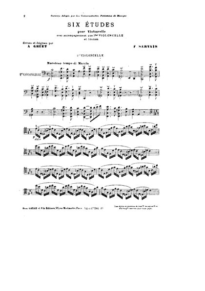 6 Etudes de virtuosité (Cello 1)