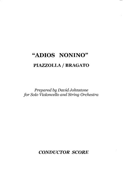 Arreglo Johnstone Adios Nonino General Score