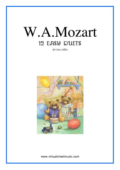 12 Easy Duets Cello Mozart