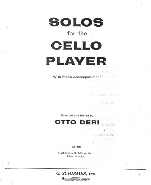 Cello Pieces Cello & Piano