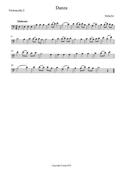 Danza Rathgeber Violoncello 2