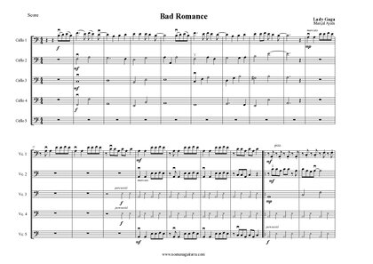 Bad Romance 5 Cellos
