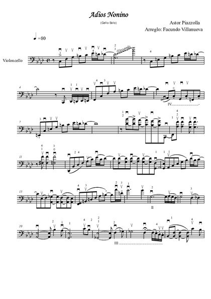 [cello Solo Adios Nonino]