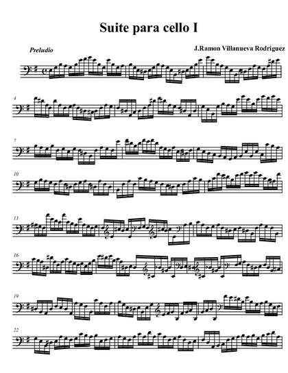 [suite Nº1 Para Cello En Mi Menor]