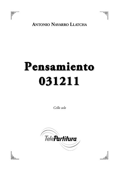 Antonio Navarro Llatcha Pensamiento