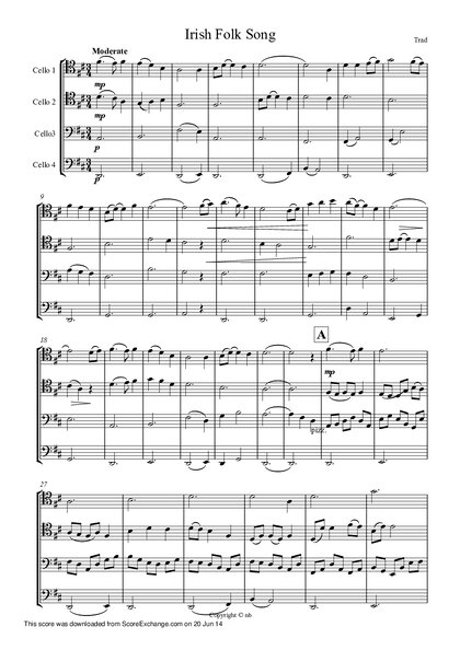 Irish Folk Song 4 Cellos