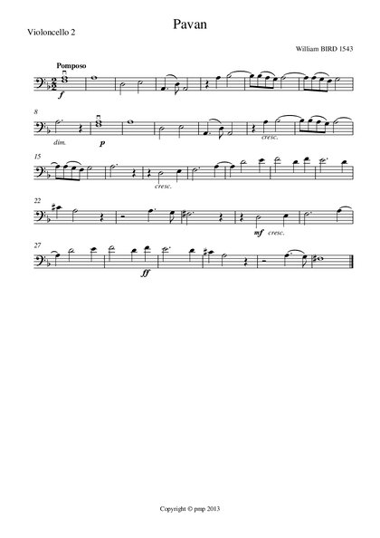 Pavan Violoncello 2