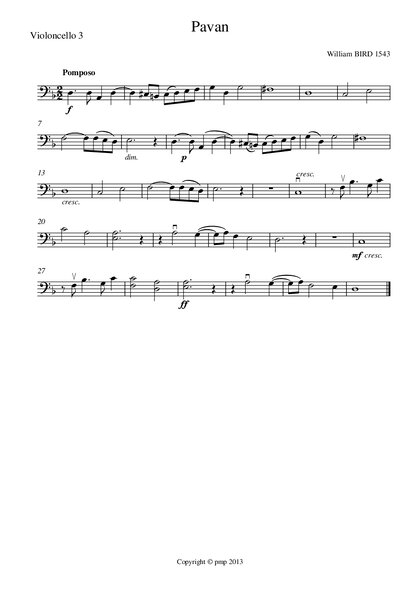 Pavan Violoncello 3