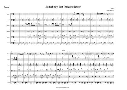 Somebody I Used To Know 6 8 Cellos
