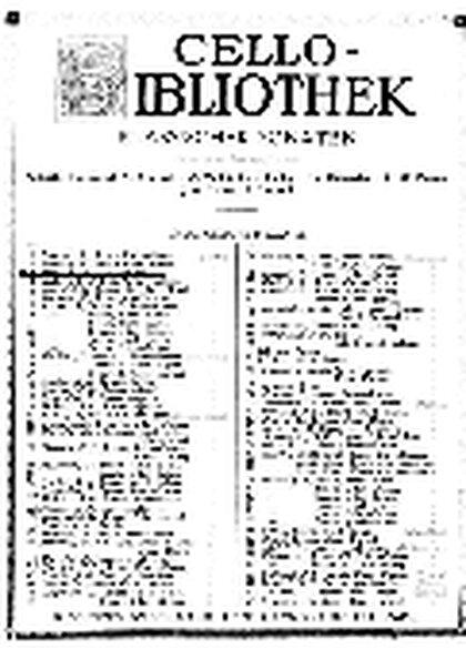 13 Divisions para cello y piano