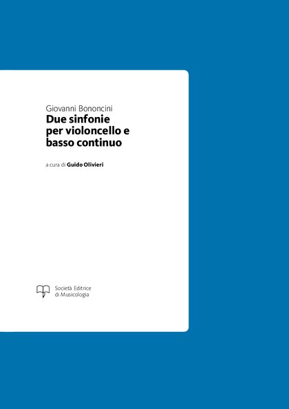 Due sinfonie per violoncello e basso continuo