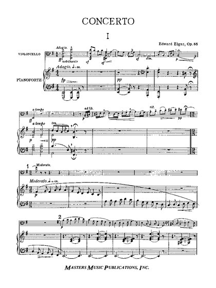 Concierto para cello y orquesta en Mi menor op. 85