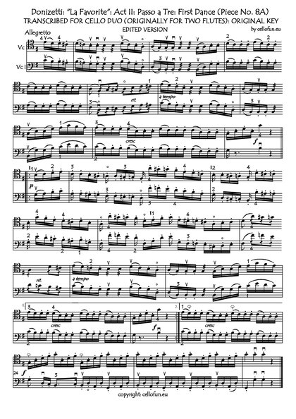 Donizetti: "La Favorite" (Original a dos flautas)