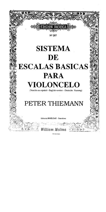 Escalas básicas para violoncello