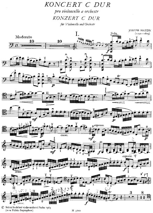 Haydn Concerto In Do Mayor (cello Solo)