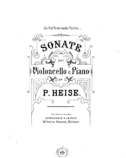 Heise Cello Sonata 1