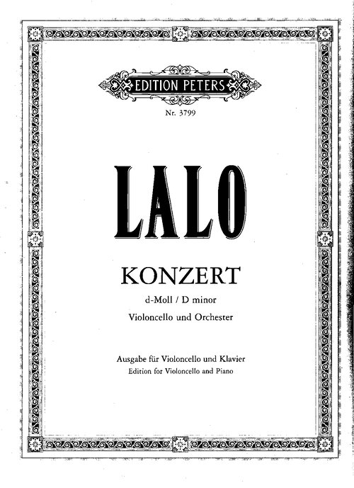 Lalo Cello Concerto Piano Part