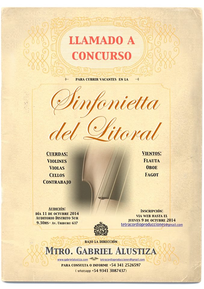 Concurso Sinfonietta del Litoral