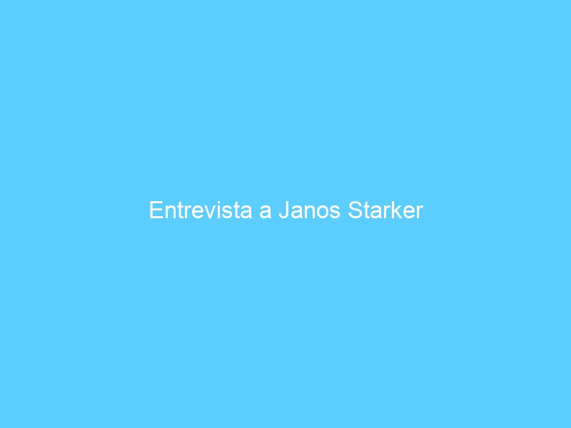 Entrevista a Janos Starker