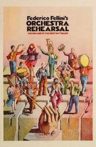 Poster del film Ensayo de orquesta de Fellini