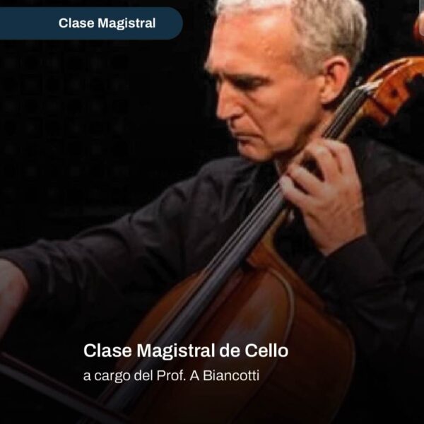 Clase Magistral de Cello — Prof. A. Biancotti (Orquesta Haydn de Bolzano)